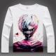 Tokyo Ghoul 喰 金 金 Kim Jung Kirishima Dong Xiang Anime Nhật Bản xung quanh quần áo áo thun dài tay thoải mái - Carton / Hoạt hình liên quan