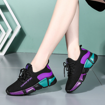 Trail dance special shoes womens soft bottom square dance shoes new autumn net ghost step dance sports Four Seasons dancing shoes