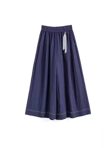 Летняя джинсовая юбка, штаны для отдыха, свободный крой, облегающий крой