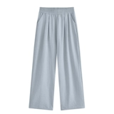 Шелковые тонкие белые штаны для отдыха, подходит для подростков