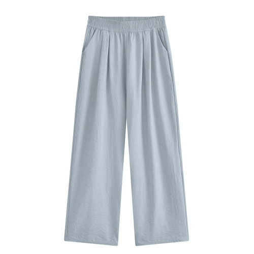 Шелковые тонкие белые штаны для отдыха, подходит для подростков