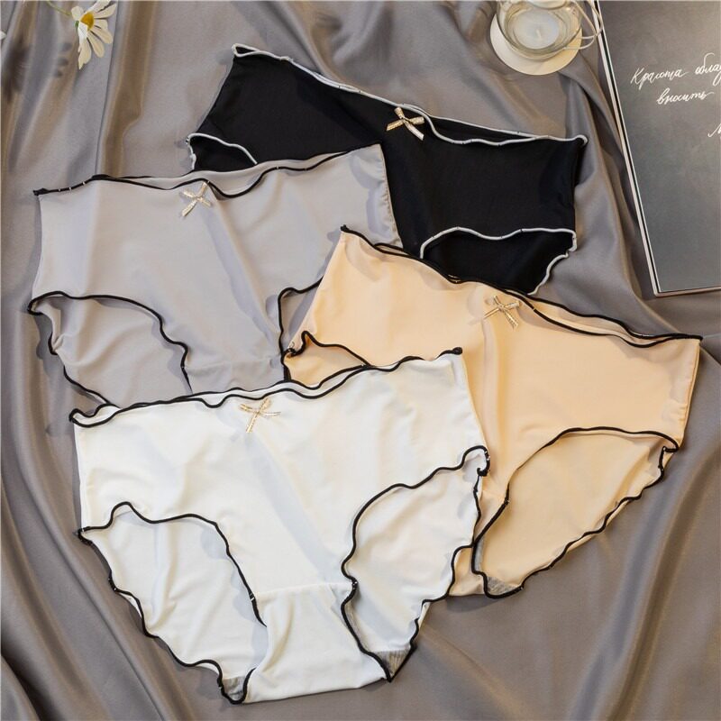 Inside Lap Pants Lady 2022 New Day Ensemble Teenage Girl Sensation Sweet bow tie 4 dress with high waist triangular underpants