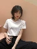 Mùa hè 2018 đại học mới màu rắn cổ tròn nền móng hoang dã Áo thun ngắn tay nữ sinh áo sơ mi nữ áo phông cao cấp Áo phông
