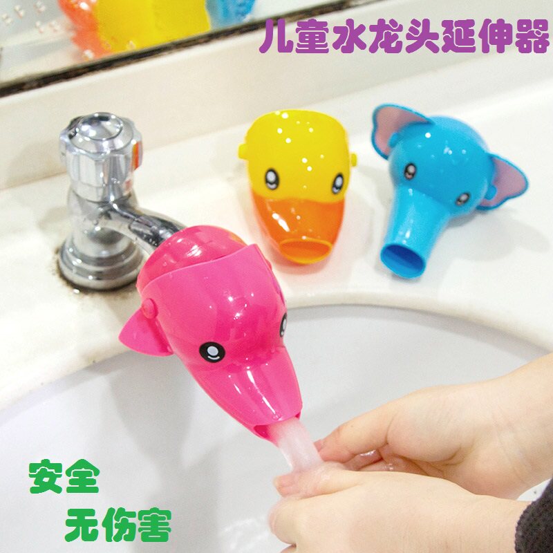 Children's faucet extender baby hand wash extender lengthened water nozzle water guide tank hand wash drainage device water guide