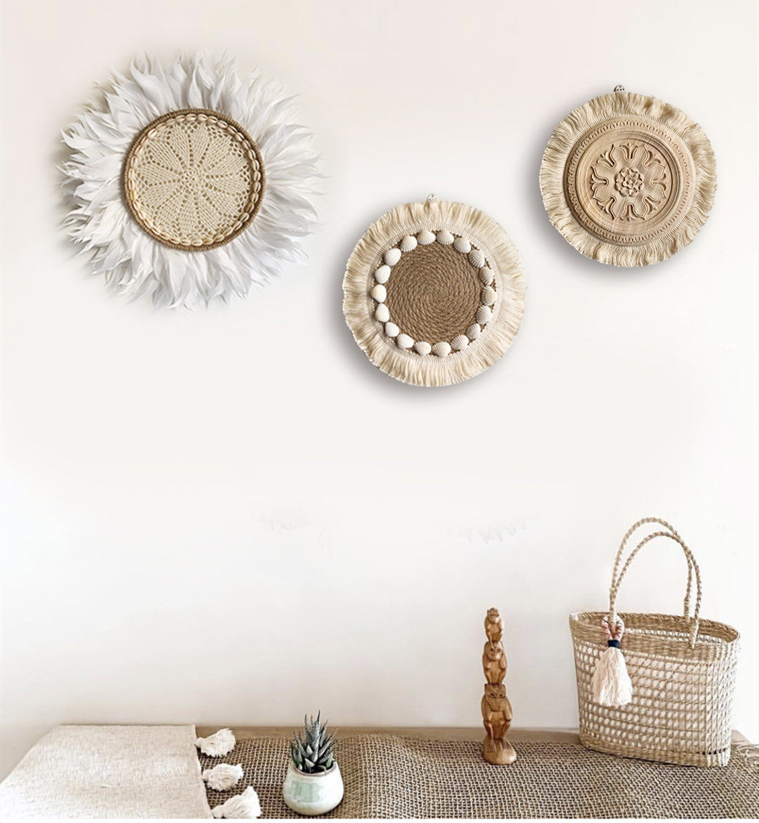 Dream Flower ins Moroccan clothing shop Bohemia sofa background wall B & B room bedside decoration