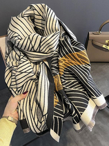 Japan (top luxury) Cosp Kosp new recommendation ~ cashmere scarf female double sides thickened long shawl around the neck