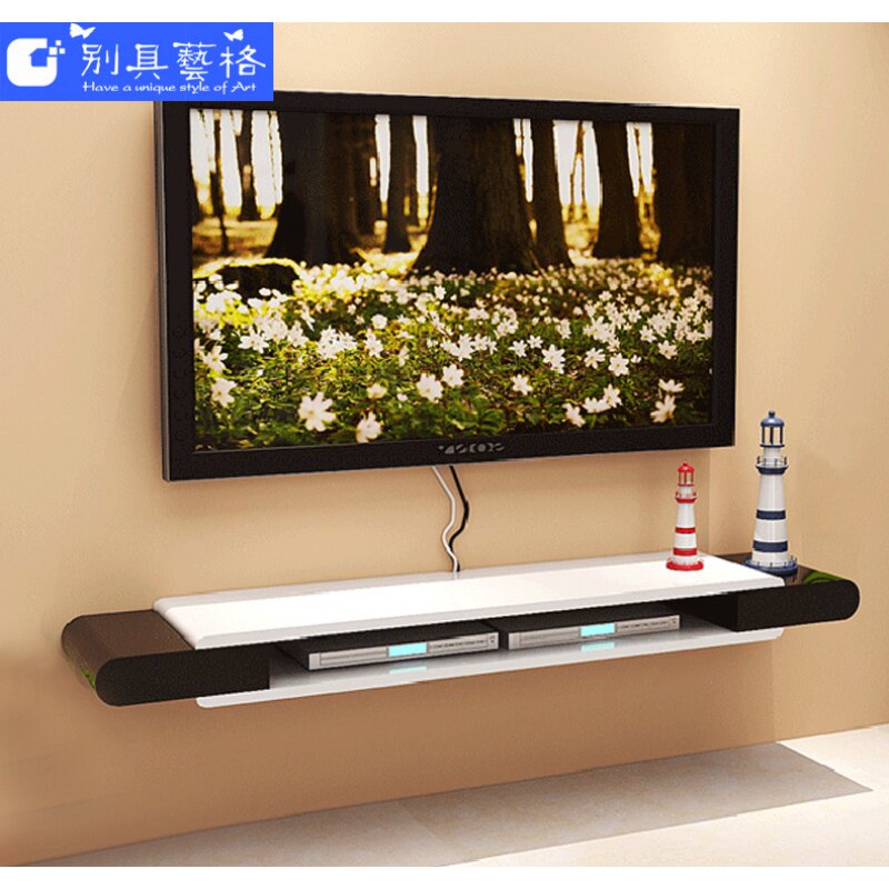 Wall wall-mounted TV cabinet onboard shelf Living room TV background wall frame TV wall frame Wall Decoration Shelf Partition