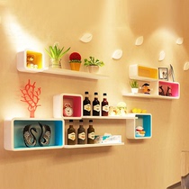Wall shelf Living room Sofa TV Background Wall Wall-mounted Wall Wall Wall-mounted Wall Closet Bedroom Decorated Shelf