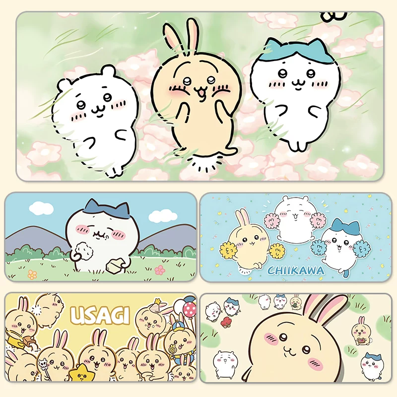 Кикува? уточнить: переводим "Chiikawa Xiaoba Mouse Pad Extra Large Chiikawa Usaki Cute Girls Office Computer Keyboard Desk Pad"
