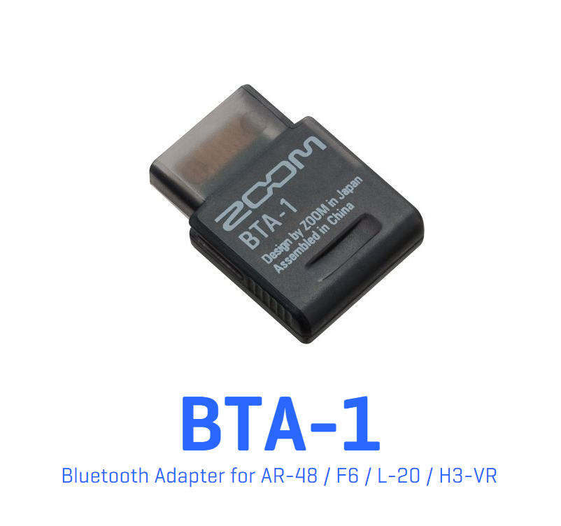ZOOM BTA-1 Bluetooth Module Adapter H3-VR AR-48 L-20 F6 Wireless Remote Control