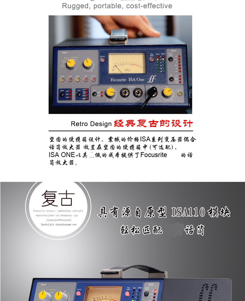 Bộ tiền khuếch đại dụng cụ micro chuyên nghiệp của Focusrite ISA ONE với 48V - Nhạc cụ MIDI / Nhạc kỹ thuật số mic thu âm cài áo