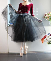 Adult long ballet dress dance skirt half - body long - bowed dress TUTU dress to write a dress dress