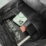 Японский вместительный и большой ретро школьный рюкзак с молнией, сумка через плечо, для средней школы, подходит для студента, простой и элегантный дизайн