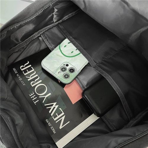 Японский вместительный и большой ретро школьный рюкзак с молнией, сумка через плечо, для средней школы, подходит для студента, простой и элегантный дизайн