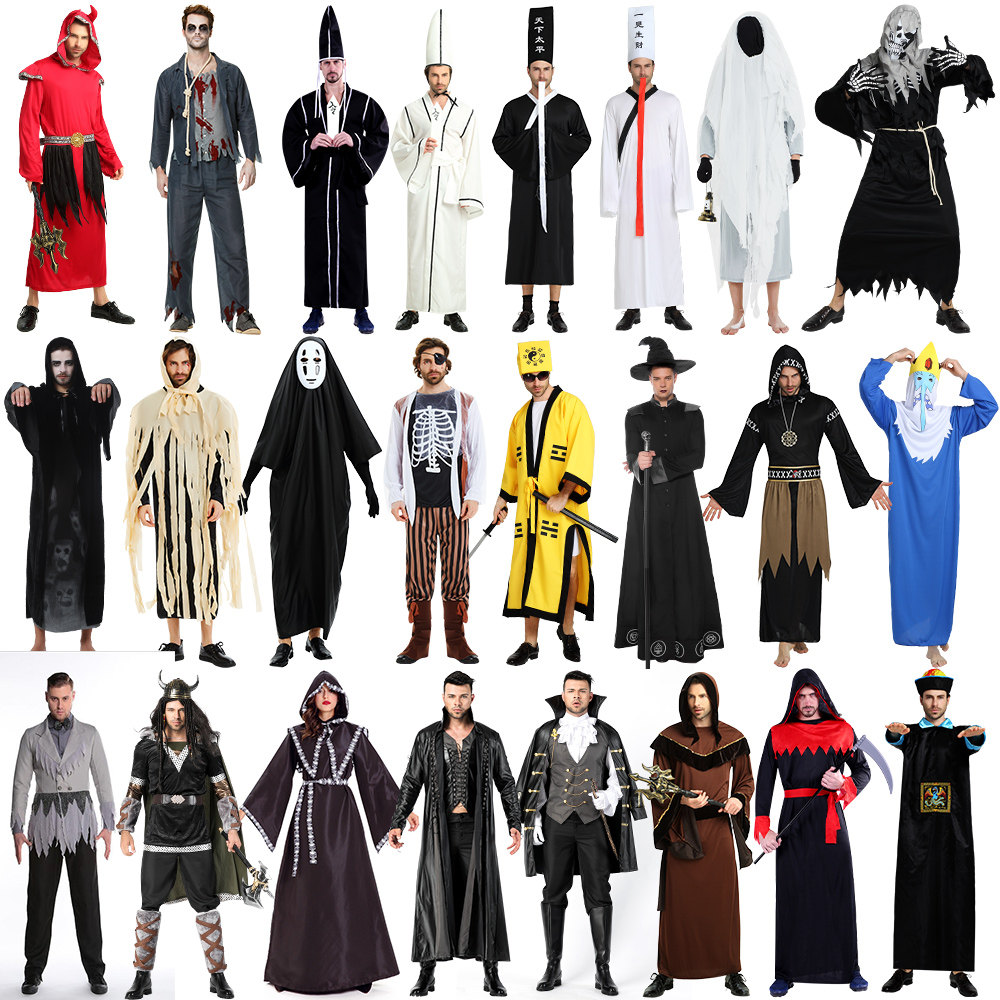 The Halloween Wizards COS Costume Adult Male Witch Hunt for the Costume Party Annual Costume Party of the Costume Prom
