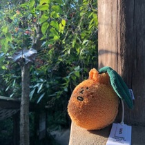(Order) Tukata Korean niche writer design Jeju Island ugly orange doll ugly key ring