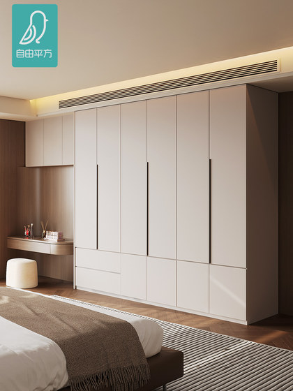 简约北欧自由组合衣柜卧室家用实木定制衣橱收纳柜子大储物小户型