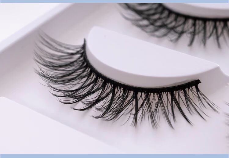 Năm cặp lông mi giả 3D cứng cuống đôi mí mắt tự nhiên thực tế trang điểm nude dày phần mặt lông mi giả tự dính