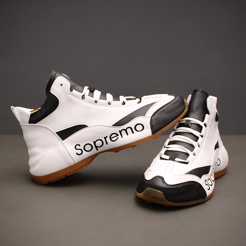 Hong Kong European station high-top shoes men's trendy brand bag-soled sports shoes personality matching color casual shoes tide increase daddy shoes