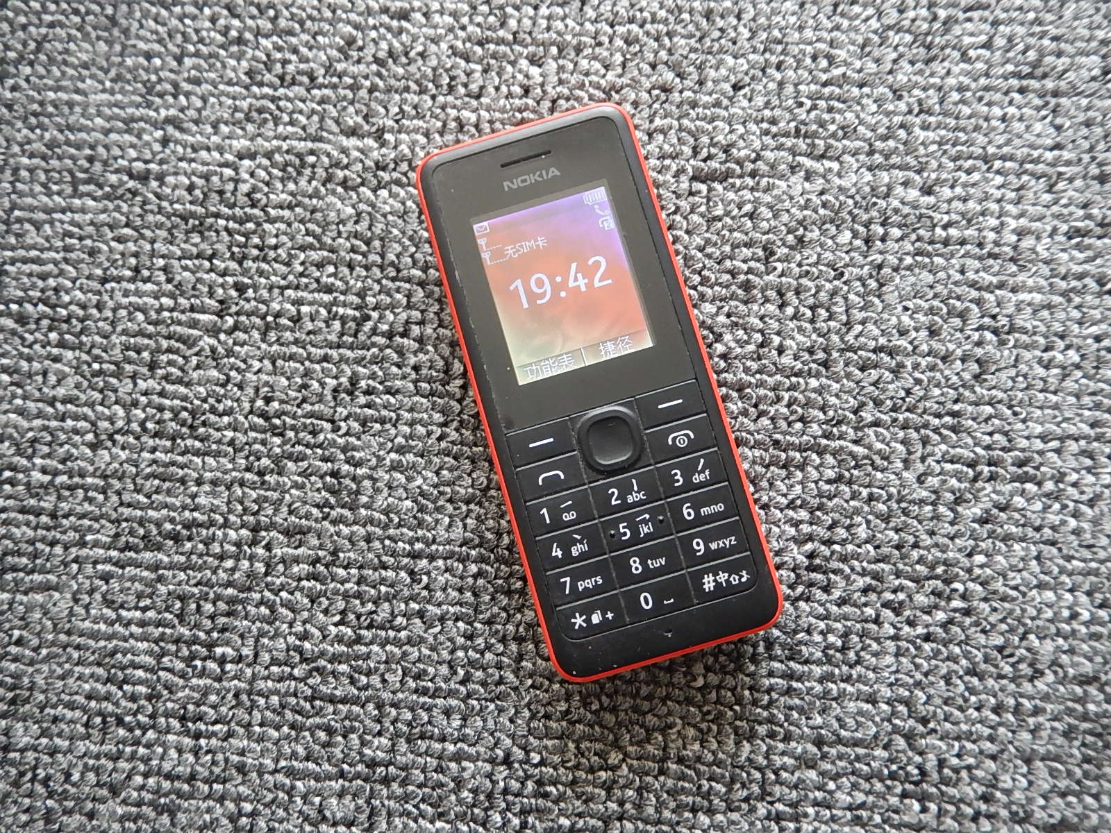 Original NOKIA107 mobile phone second hand NOKIA107 straight plate mobile phone Classic old phone Old mobile phone old spare mobile phone
