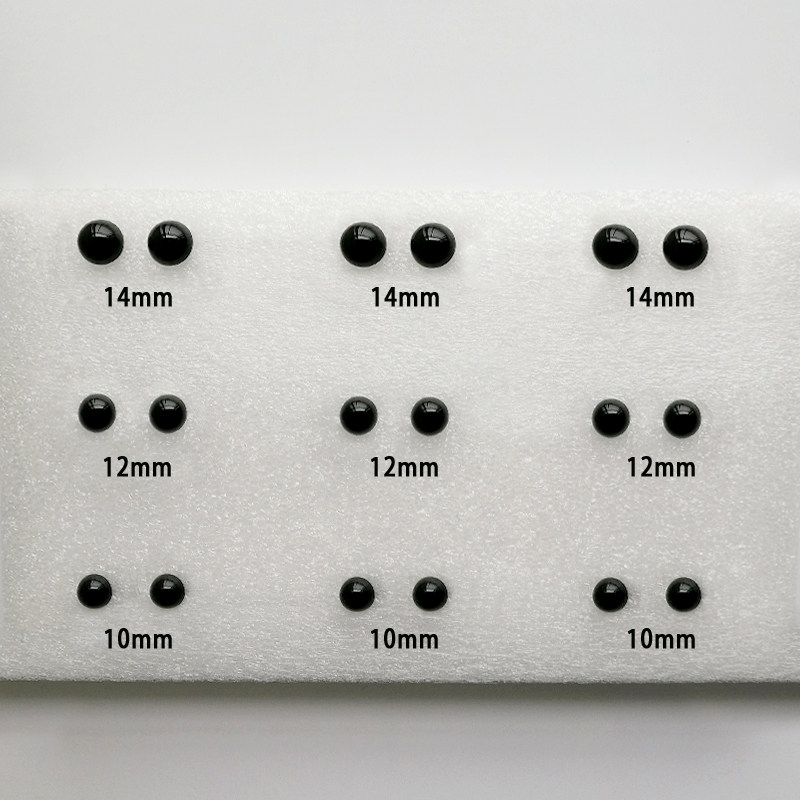 Wool Felt Black Bean Eyes DIY Pet Accessories Simulation Poke Brooch Plush Doll Cartoon Toy New Product