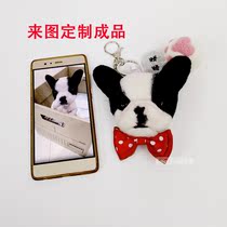 Key ring bag pendant wool felt dog custom finished pet simulation baggy fight beagle dog gift new product