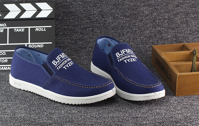 Giày nam mùa thu giày sneaker thoáng khí Phiên bản Hàn Quốc của xu hướng giày thông thường giày đế thấp giúp giày lười giày cũ Bắc Kinh giày xtep