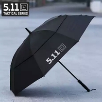5 11 59465 large number straight shank umbrella Automatic umbrella beach umbrella Outdoor umbrella 511 Increase of wind resistant double top umbrella