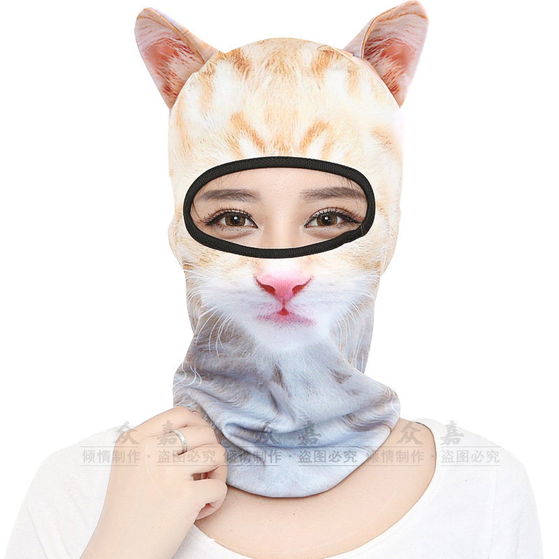 Riding hood sunscreen sunscreen hat face kini male and female speed dry headscarf pets anti UV swimming hat cover