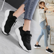 Back Force Women Shoes 2019 Summer Hollowed-out Breathable Mesh Red Little Bear Shoes Fashion Tide Shoes Sneakers Schoolgirl Running Shoes