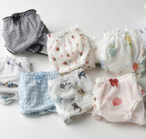 1 panties womens lace low waist hot hot sexy ultra-thin transparent full girl Japanese printed quick-drying cotton crotch