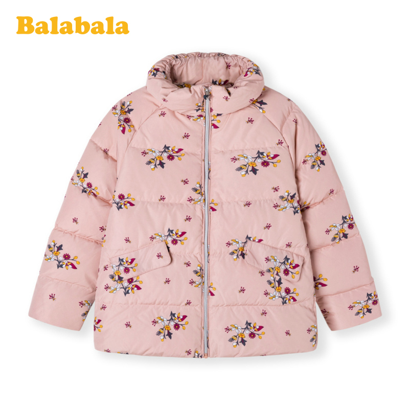 Theo học Balabala trẻ em Girls Xuống Jacket Siu-Da Tong 2019 ngọt mới mùa thu / mùa đông cho trẻ em In Fashion.