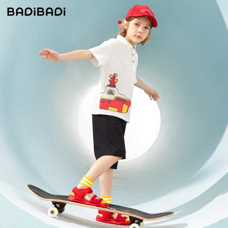 Barabara của Battibati trai ngắn tay áo vỏ bọc Sport Kids Polo Hai mảnh mới 2020.