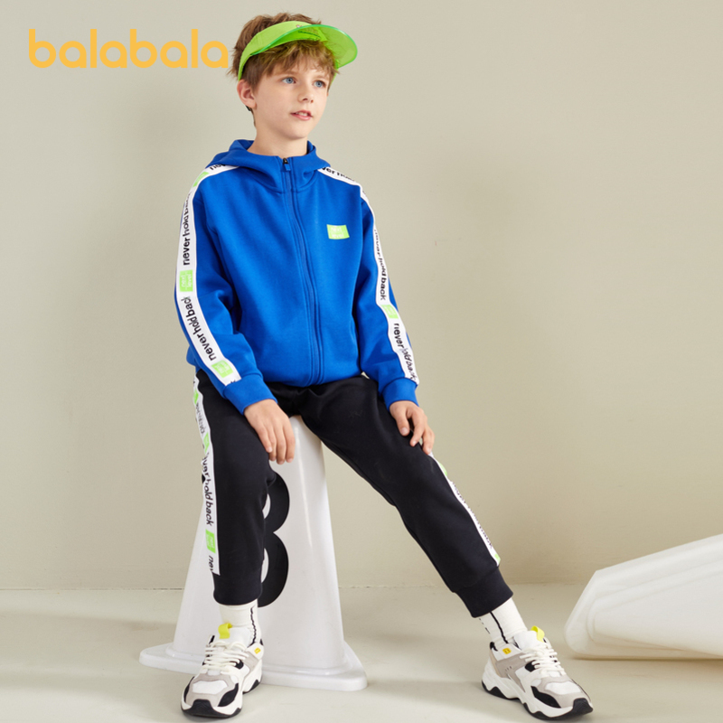 Balabala nam dài tay thể thao Set Thu 2020 New Medium và Big Kids Hai mảnh thể thao cho trẻ em Set.