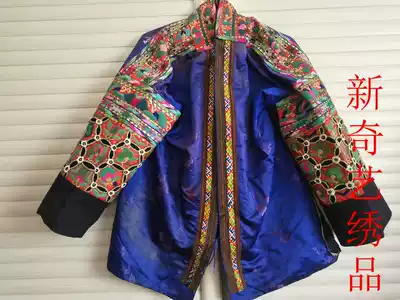 Old embroidered clothing Miao handmade embroidery clothing minority handmade embroidery old embroidery pieces crepe embroidery old embroidery 38