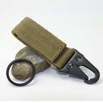 Outdoor tactical equipment Nylon webbing keychain Hanging buckle Eagle mouth hook Belt accessories carabiner backpack hook