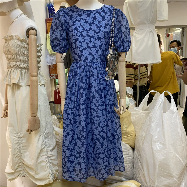 Đầm dự tiệc hoa midless dài 2020 mùa hè mới voan hoang dã Váy chữ A váy nữ - A-Line Váy