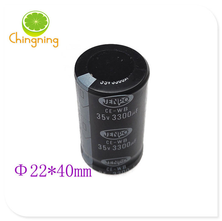 35V3300uF Electrolytic Capacitor 22X40 Jingbo JENPO Black Power Amplifier Filtering