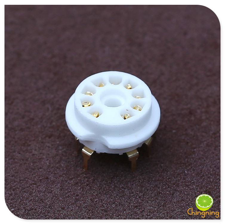 9 feet gold-plated silver-plated tip tube seat PCB for 6N1 6N2 6N3 6N4 6N11 12AX7