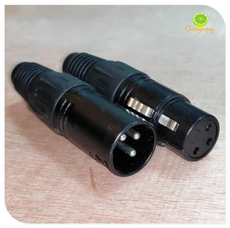 Male and female head Cannon head three-core microphone plug Canon male seat Caron balance Kalon head XLR Audio