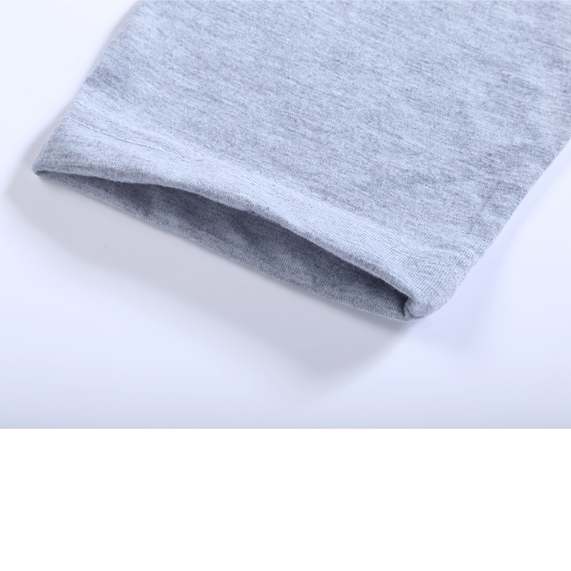 Áo thun dài tay Quần áo nam mùa thu cotton đáy áo cổ tròn in Hàn Quốc phiên bản lớn của nam tay dài T size size lớn cộng với phân bón bộ quần áo thể thao nam