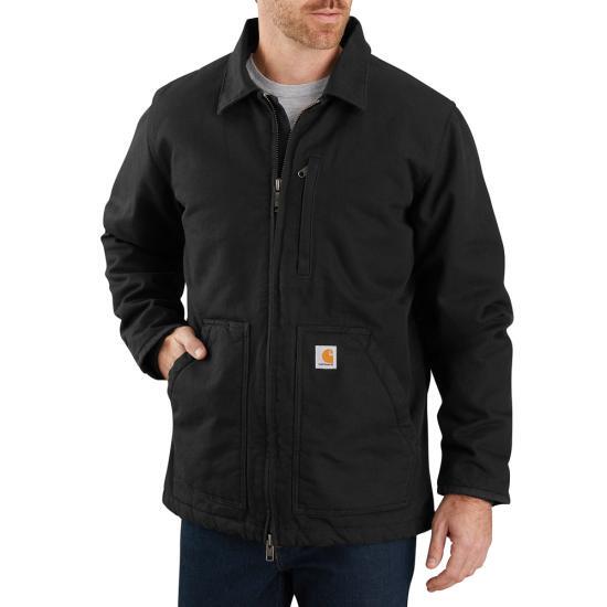 Carhartt Washed Duck Coat - Sherpa Lined Long Coat 104293