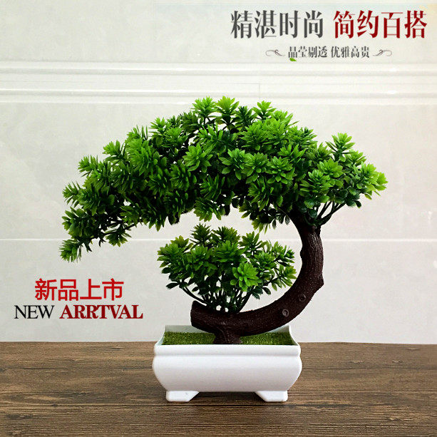 Indoor Living Room Room Wine Cabinet Furnishing Simulation Plastic Fake Floral Art Home Potted Decoration Table Small Pendulum