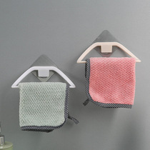 Towel rack Punch-free bathroom rack Bath towel rack Wall-mounted kitchen plastic rack Simple towel bar