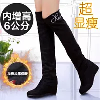 Giày da nubuck mới có đính kim cương, giày cao cổ đẹp, giày cao cổ nữ, giày xô ngắn và giày cotton nhung boot cổ ngắn