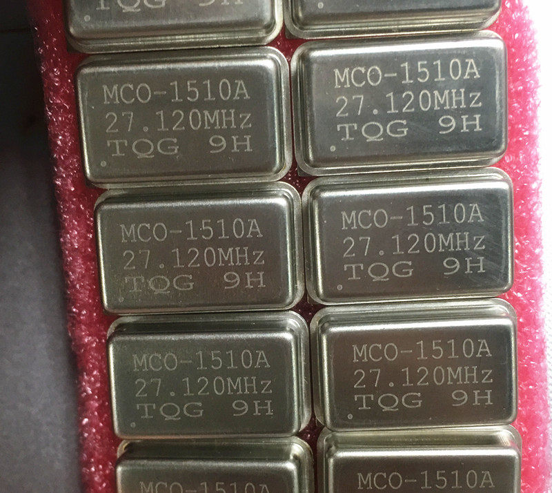 原装 有源直插晶振OSC 4P钟振长方形 27.120MHZ 27.12MHZ 27.12M