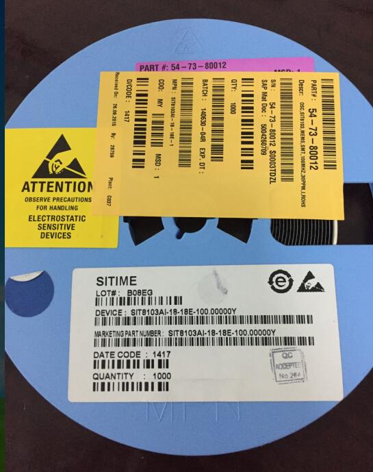SITIME SIT8103AI-18-18E-100.00000Y 2520 有源晶振 100M 100MHZ