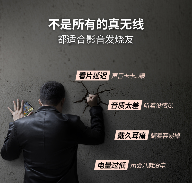 联想投资品牌 击音Z3 真无线蓝牙耳机 旗舰级双芯配置 取出即连 图4