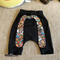 Tide brand summer bape childrens clothing men and women children cotton Haren pants in the pants Big M Capri pants big pp shorts