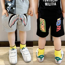 Spot Bape apes head childrens clothing summer new childrens pants shark print cotton shorts Tide brand childrens pants